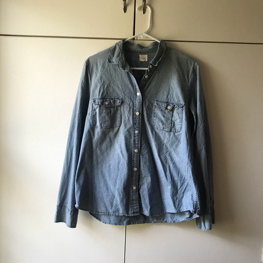 WORN ONCE- J. Crew Chambray